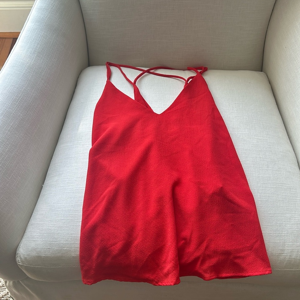 Tyche red top with tags